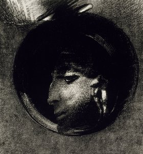 耳のセル、1893（チャイン紙にリト） 作： Odilon Redon